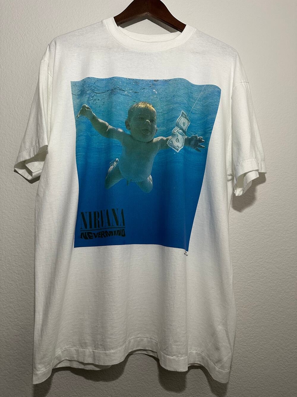 Nirvana Nevermind Vintage Reprint Single Stitch T-shirt Giant Tag